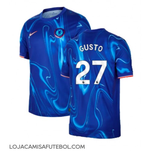 Camisa de Futebol Chelsea Malo Gusto #27 Equipamento Principal 2024-25 Manga Curta